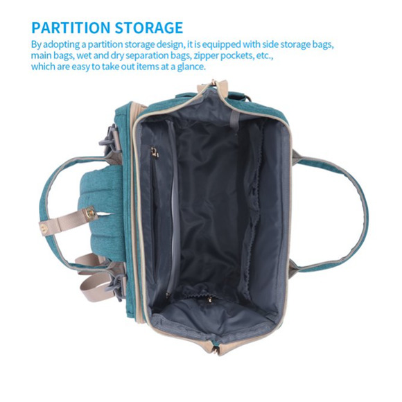 Windbag Multifunction Large - capacity Baby Diaper Backpack - Portable Crib - Picture 7 of 9